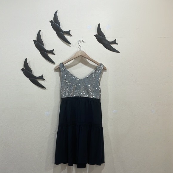 M Missoni Black Silk Silver & Purple Sequin Cocktail Dress - 2 -New Year's Eve! - Picture 9 of 12